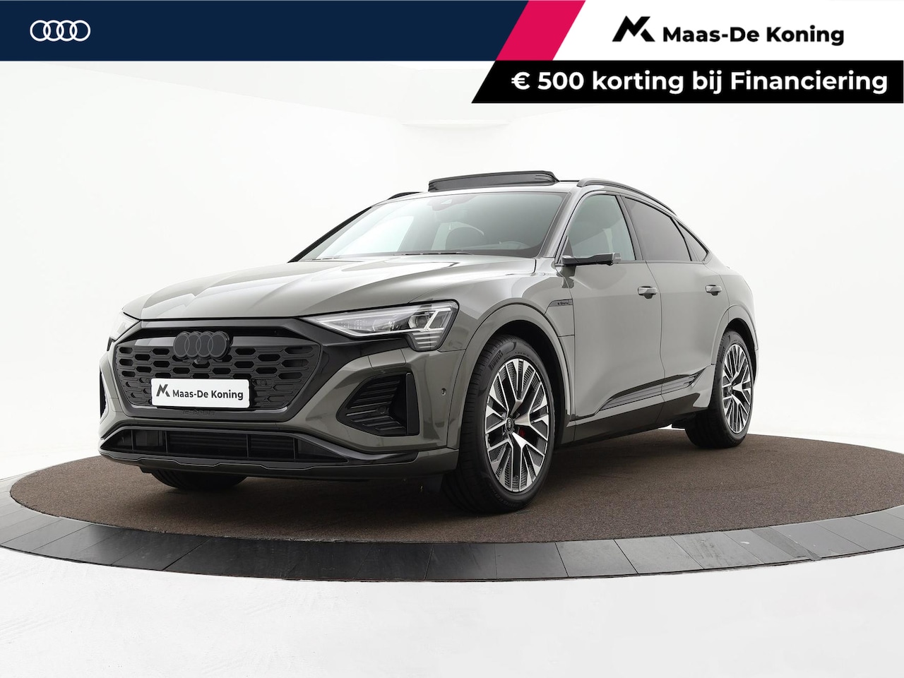 Audi Q8 Sportback e-tron - 55 quattro S Edition 408pk / 115 kWh · SOH 93,2% · Panoramadak · Luchtvering · 360gr Camer - AutoWereld.nl