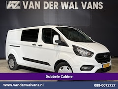 Ford Transit Custom - 2.0 TDCI 131pk L2H1 Dubbele Cabine Euro6 Airco | 6-Zits | Cruisecontrol | Trekhaak Verwarm