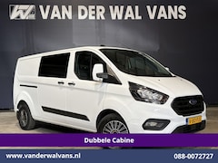 Ford Transit Custom - 2.0 TDCI 131pk L2H1 Dubbele Cabine Euro6 Airco | 6-Zits | Cruisecontrol | 2550kg Trekhaak