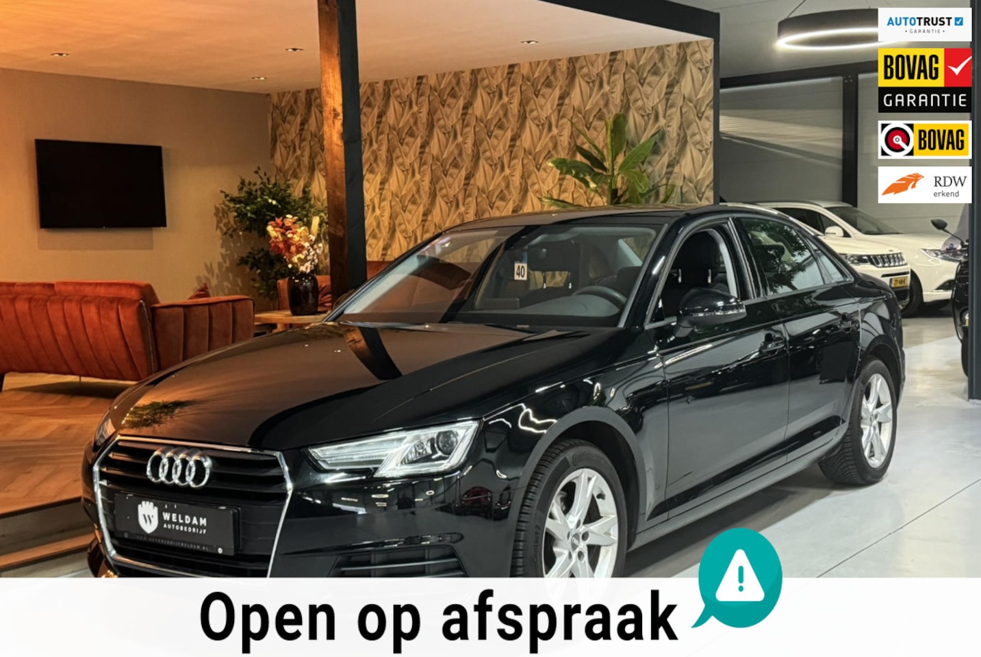 Audi A4 Limousine - 1.4 TFSI Garantie|Trekhaak|Keyless|LED|Cruise|NAP|NL-Auto|Airco|Rijklaar - AutoWereld.nl