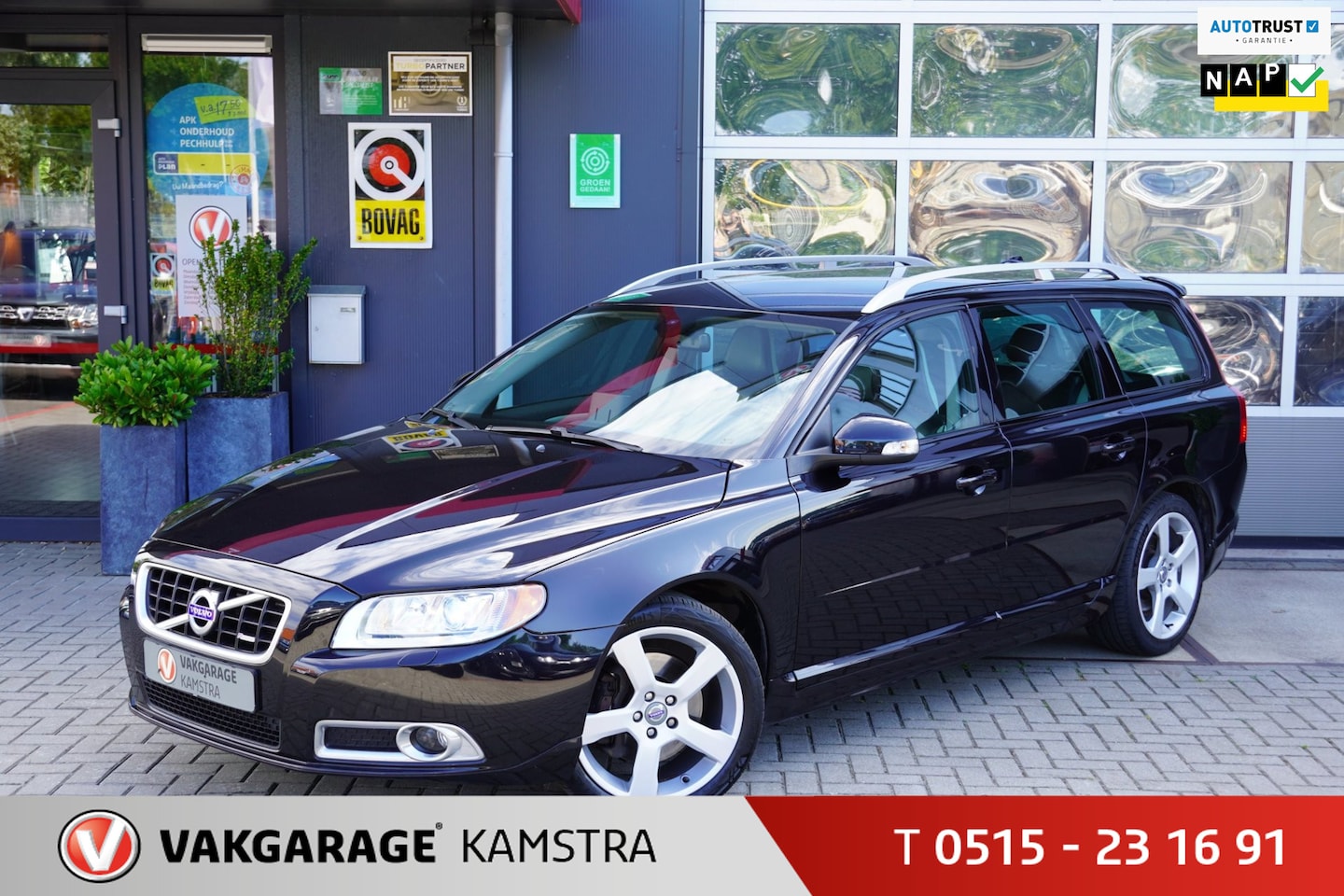 Volvo V70 - 2.0T R-Edition 203PK Leder/Navi/Clima/Cruise/PDC - AutoWereld.nl