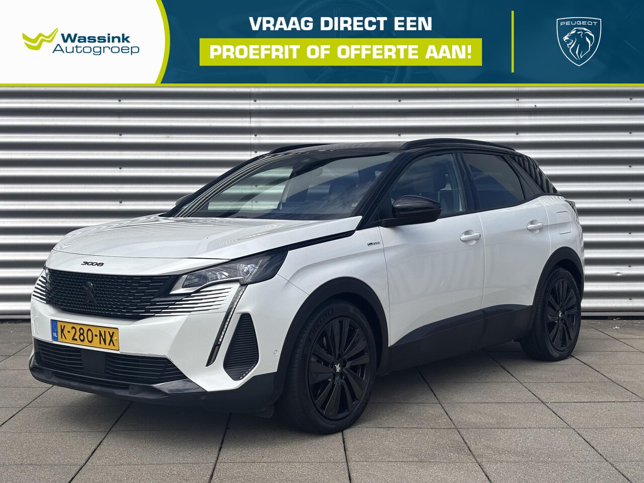 Peugeot 3008 - 1.6 HYbrid 225 GT | Adaptive Cruise Control | Achteruitrijcamera | Climate Control | Navig - AutoWereld.nl