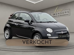 Fiat 500 C - 1.2 Lounge 2009 ZWART | Airco | Cabrio | Driem nieuw