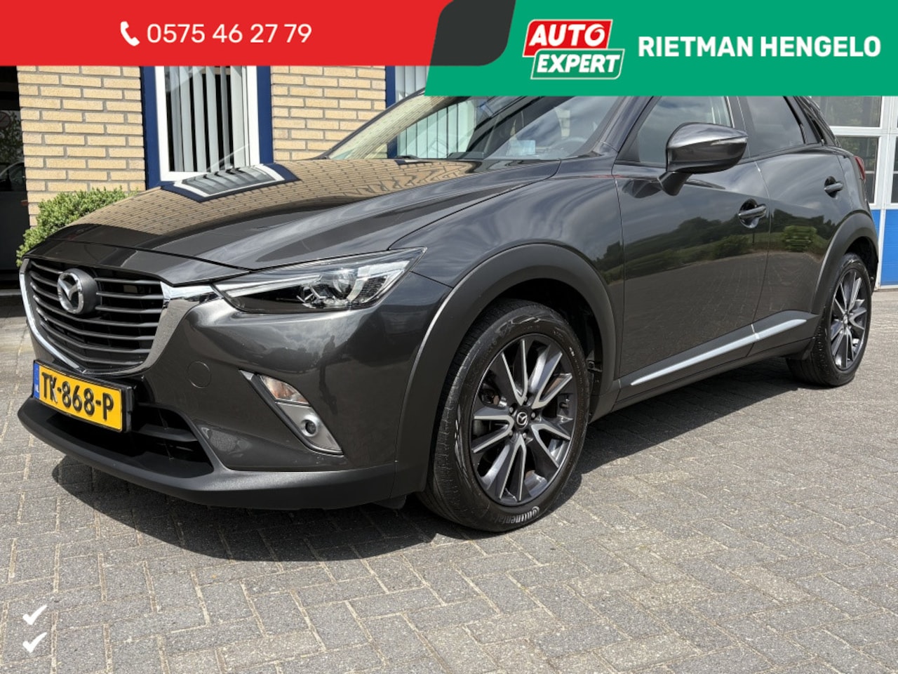 Mazda CX-3 - 2.0 SAG Skyactiv GT TREKHAAK-CAMERA-LEER- BTW - APK - AutoWereld.nl
