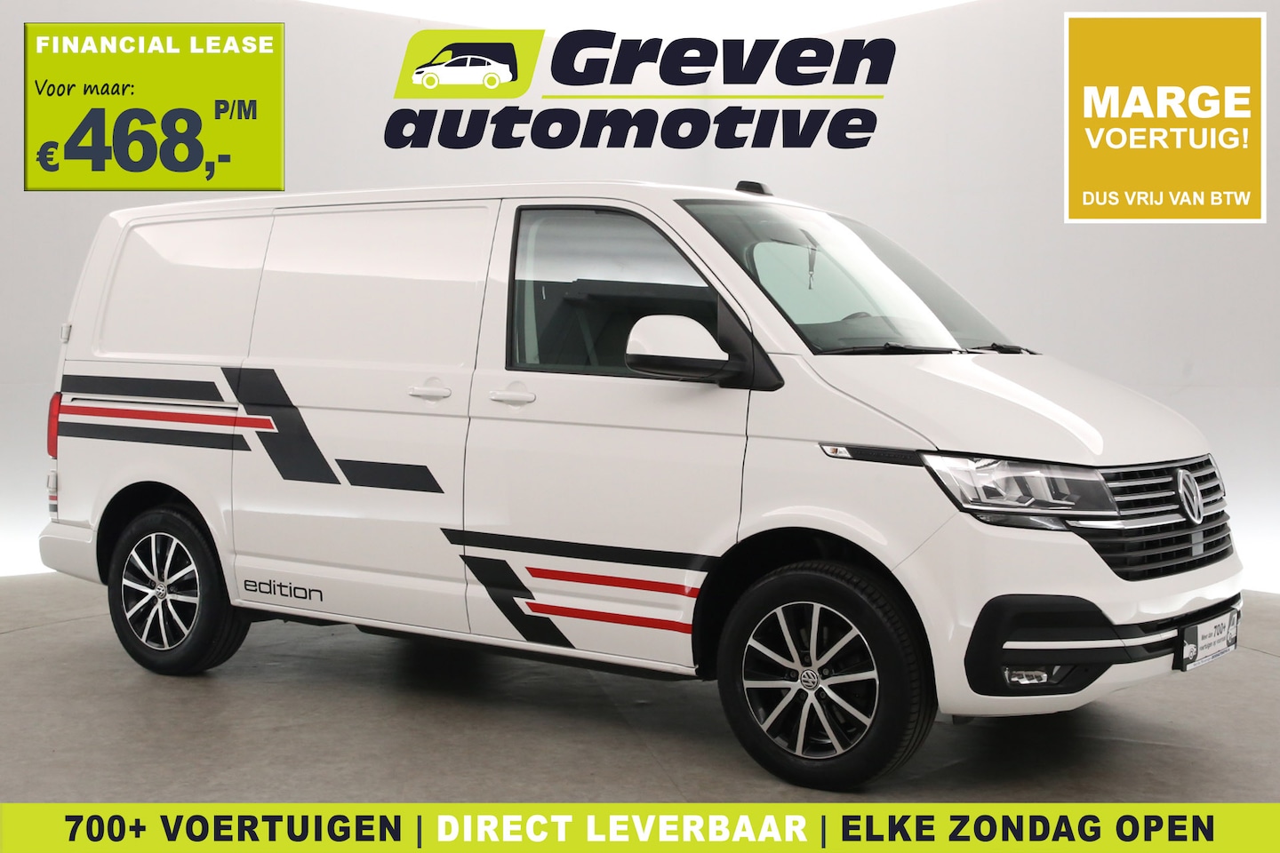 Volkswagen Transporter - 2.0 TDI 150PK L1H1 | Marge | Airco | Cruise | 3 Zits | Carplay | 2xSchuifdeur | Parkeersen - AutoWereld.nl