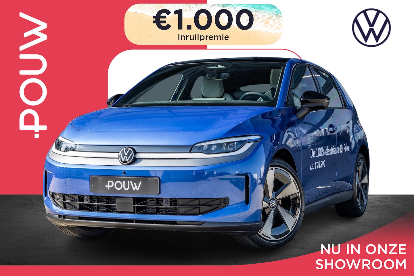 Volkswagen ID.Polo - 211pk Style First Edition 52 kWh | 19" Velgen | Panoramadak - AutoWereld.nl