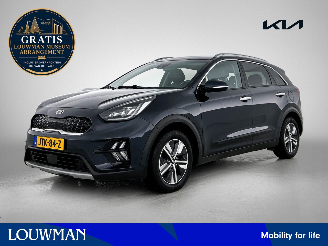 Kia Niro - 1.6 GDi Hybrid DynamicPlusLine Stoel/Stuurverwarming | Full-Led | Half leder Gratis-museum - AutoWereld.nl