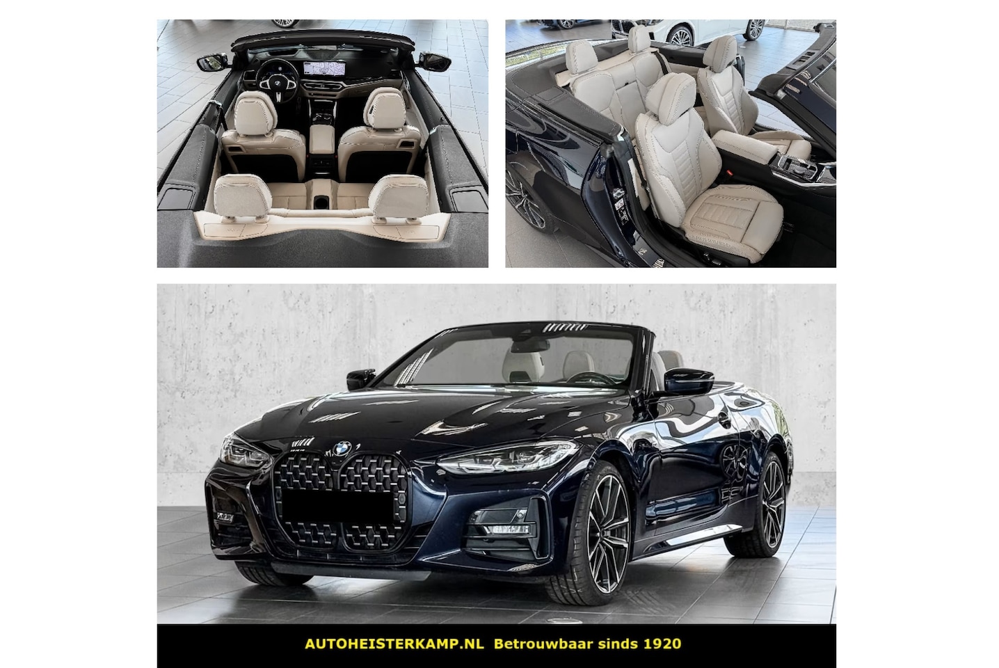 BMW 4-serie Cabrio - 430i xDrive M Sport 245 PK WideScreen ACC Camera Trekhaak Memory 19 Inch - AutoWereld.nl