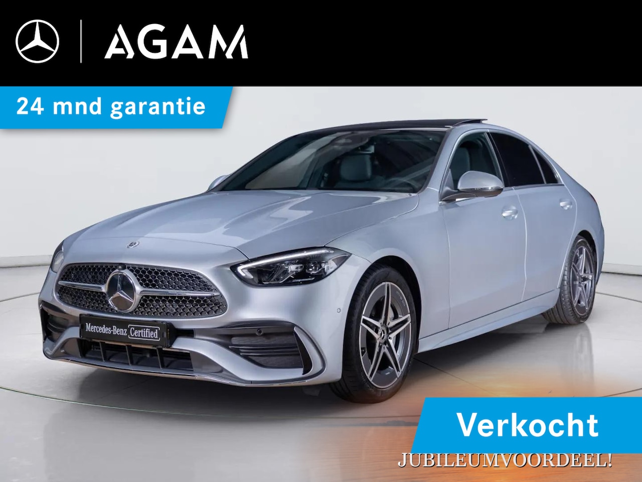 Mercedes-Benz C-klasse - Limousine 180 Star Edition AMG Line Panorama dak - AutoWereld.nl
