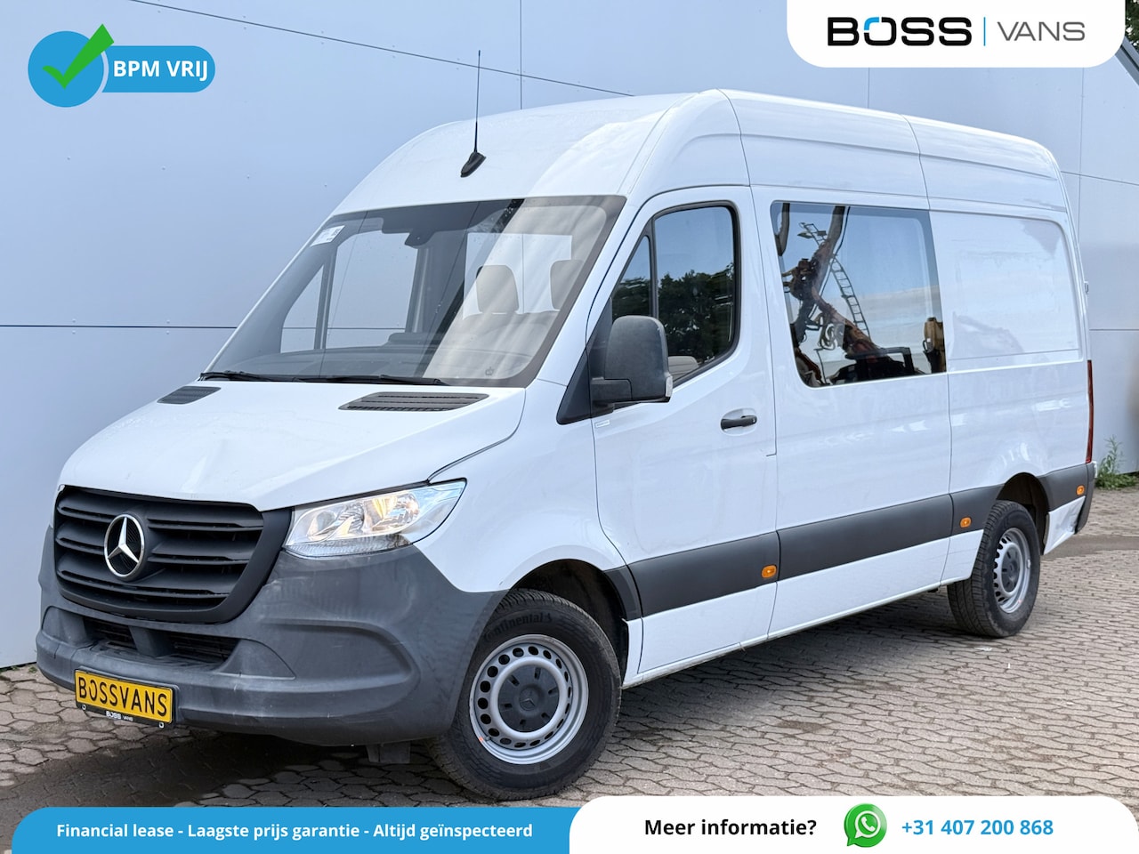 Mercedes-Benz Sprinter - 314 2.2 CDI Automaat L2H2 Dubbele Cabine 7-persoons Climate Control Cruise Control Trekhaa - AutoWereld.nl