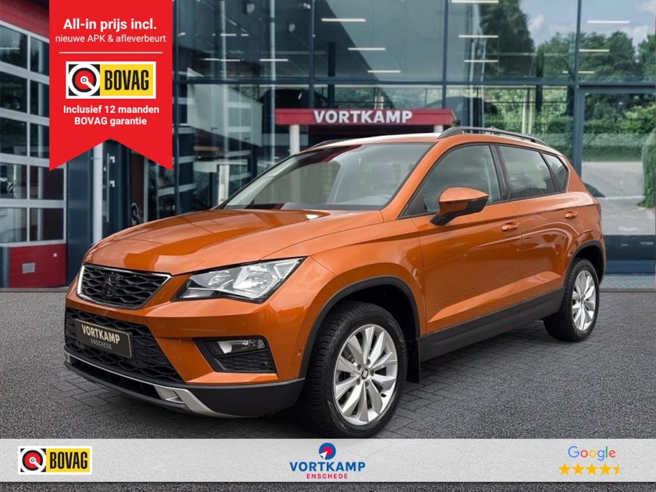 SEAT Ateca - 1.0 TSI STYLE ELEK-KLEP/PDC/CLIMA/CARPLAY/NAVI - AutoWereld.nl
