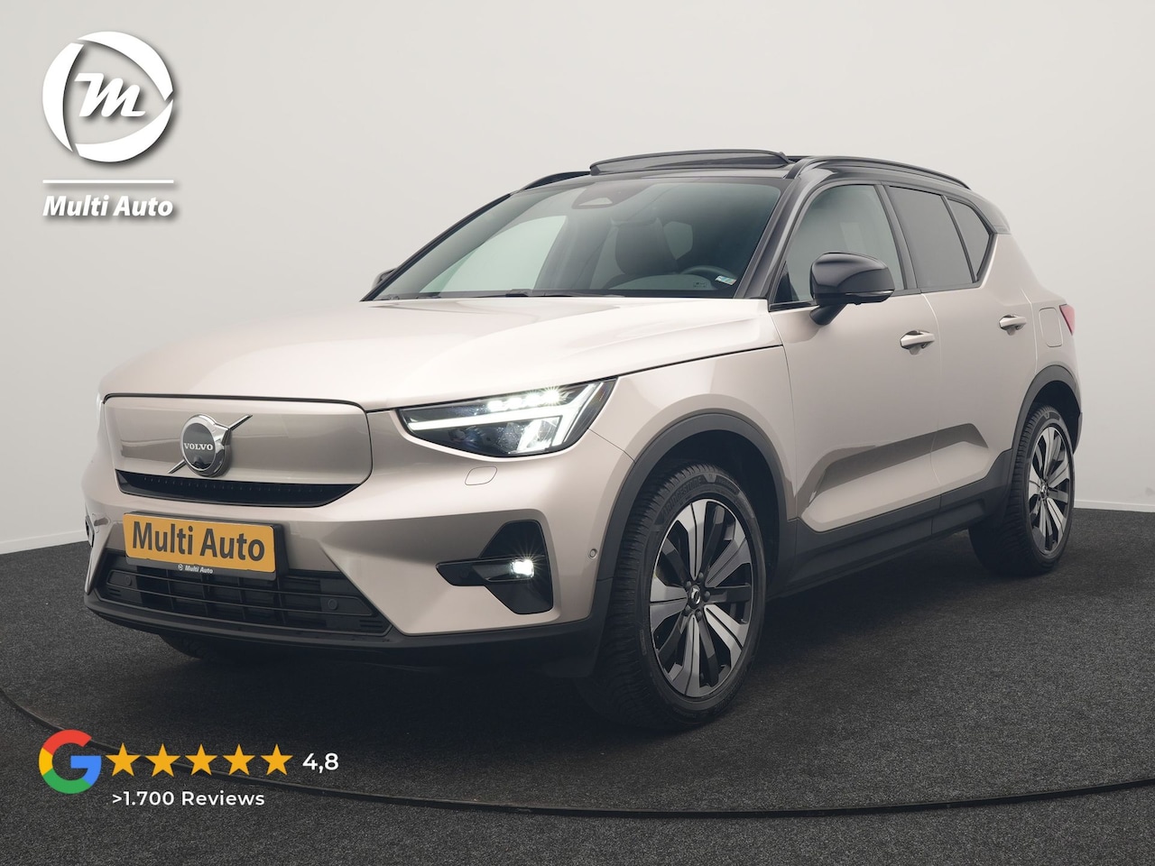 Volvo XC40 - Ultimate Recharge Pure 69 kWh 231pk Dealer O.H. | Trekhaak Af Fabriek | Panodak | Adaptive - AutoWereld.nl