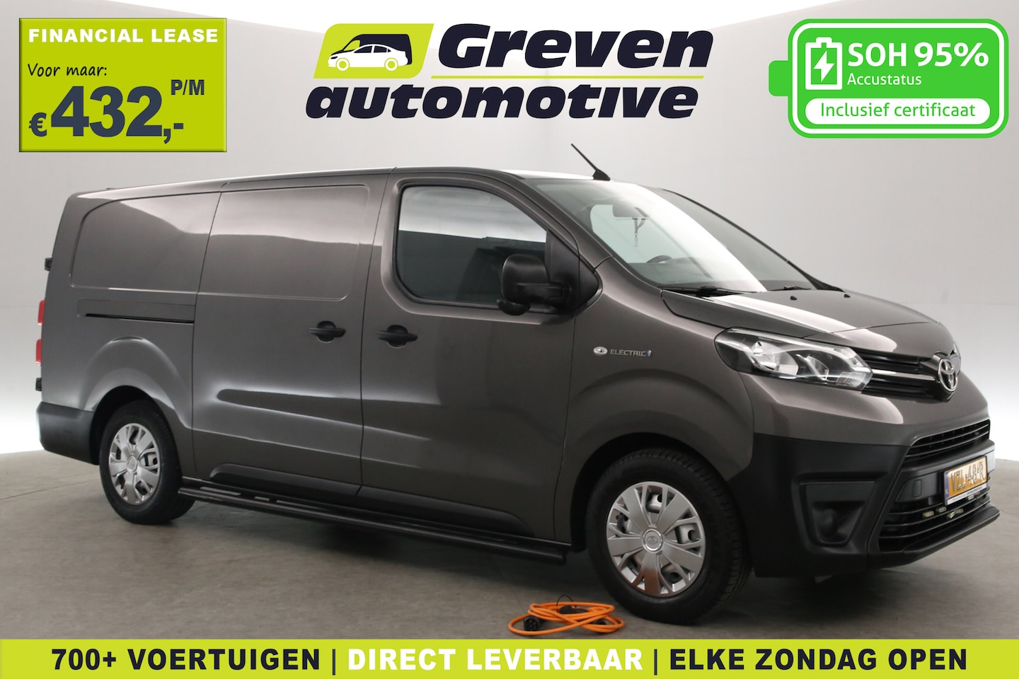 Toyota ProAce Electric Worker - 75 kWh Long Range L3H1 | Snelladen | SOH 95% | Airco | Cruise | Carplay | 3 Zits | Trekhaa - AutoWereld.nl