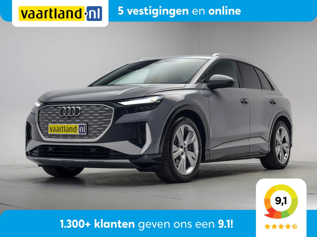 Audi Q4 e-tron - 40 S Line 77 kWh 3-fase [ LED Navi Camera Apple/Android ] - AutoWereld.nl