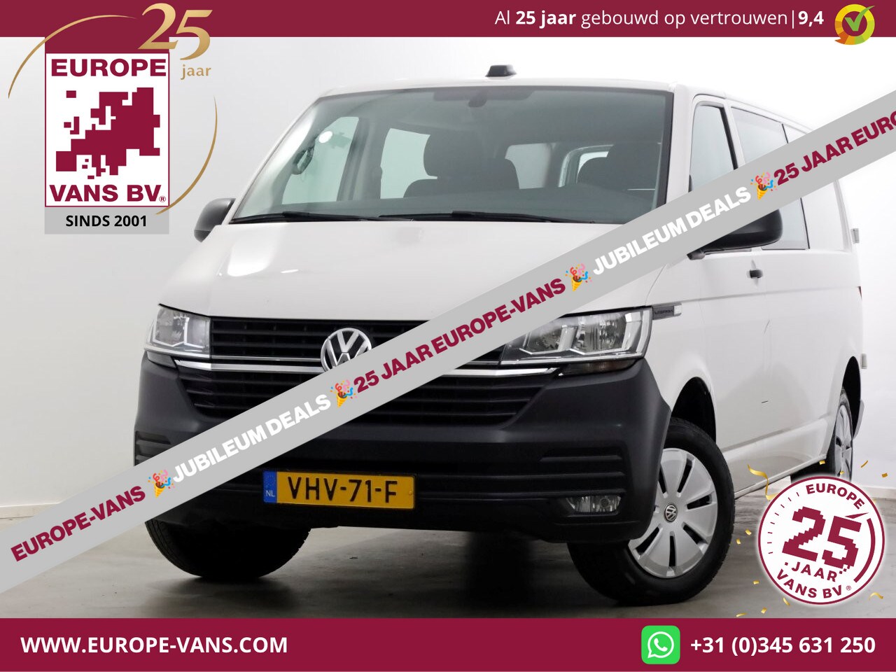 Volkswagen Transporter - T6.1 2.0 TDI 150pk DSG- Automaat Lang D.C. Comfortline Airco/Navi 01-2021 - AutoWereld.nl