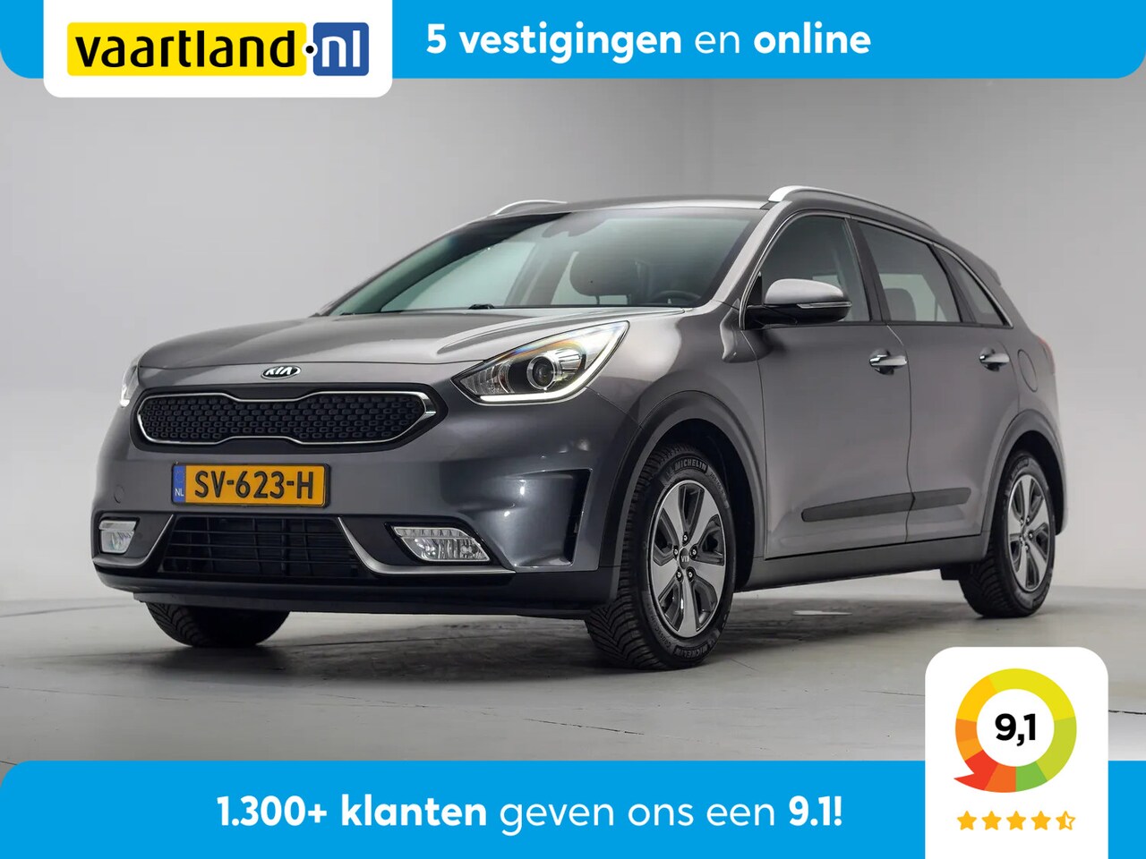 Kia Niro - 1.6 GDi Hybrid DynamicLine Aut. [ Navi Camera Trekhaak ] - AutoWereld.nl