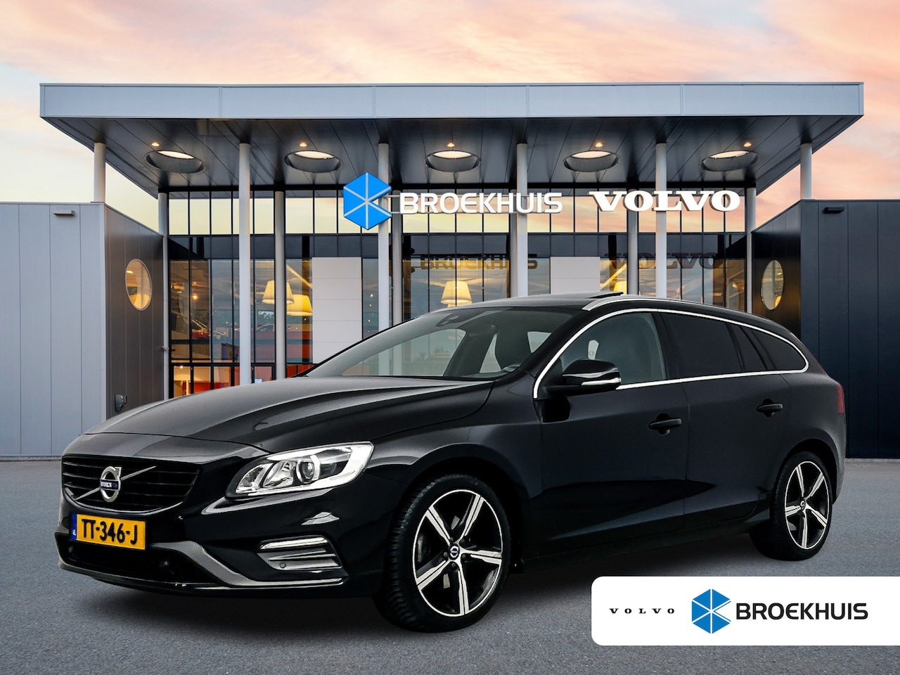 Volvo V60 - 2.0 T4 Business Sport | 1e Eigenaar | 18" | Trekhaak | Sportleder | Schuifdak | Stoelverwa - AutoWereld.nl
