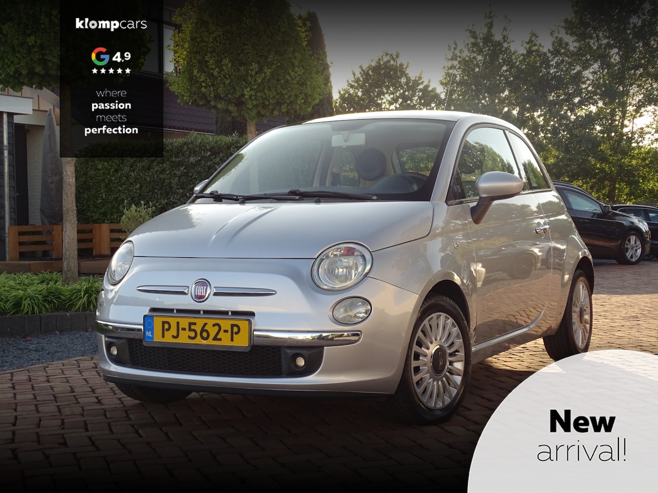 Fiat 500 - 1.2 Lounge | Airco | Nw Distributie | Nwe V-banden | All season | Silverstar - AutoWereld.nl