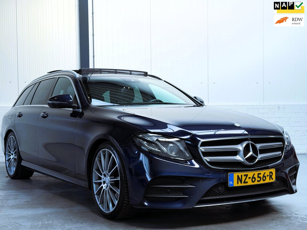 Mercedes-Benz E-klasse Estate - 200 Prestige Plus|AMG|Pano|Burmester|Trekhaak - AutoWereld.nl