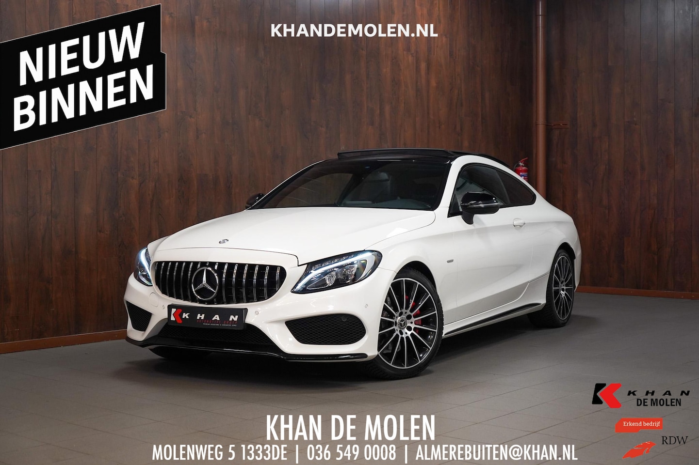 Mercedes-Benz C-klasse Coupé - 180 Ambition Pano|Elektrische Stoelen|Kleppenuitlaat|Nightpakket|Elektrische stoelen - AutoWereld.nl