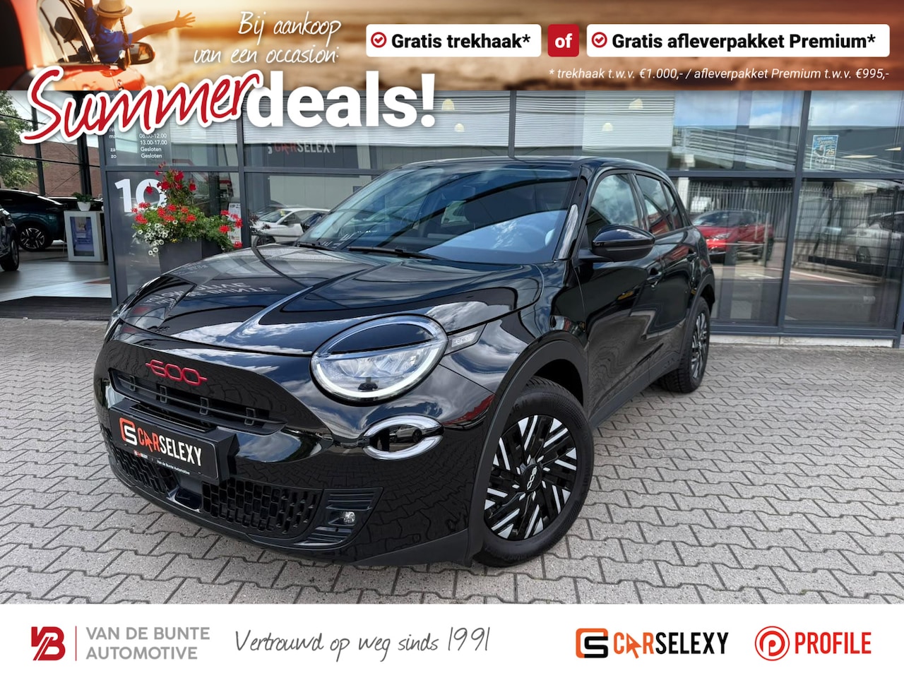Fiat 600e - RED 54 kWh *Cruise Control & Led* - AutoWereld.nl