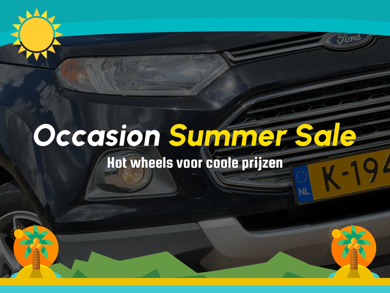 Ford EcoSport - 1.0 EcoBoost Titanium - Panther Black - Nav/Winterpakket/Cruise - AutoWereld.nl