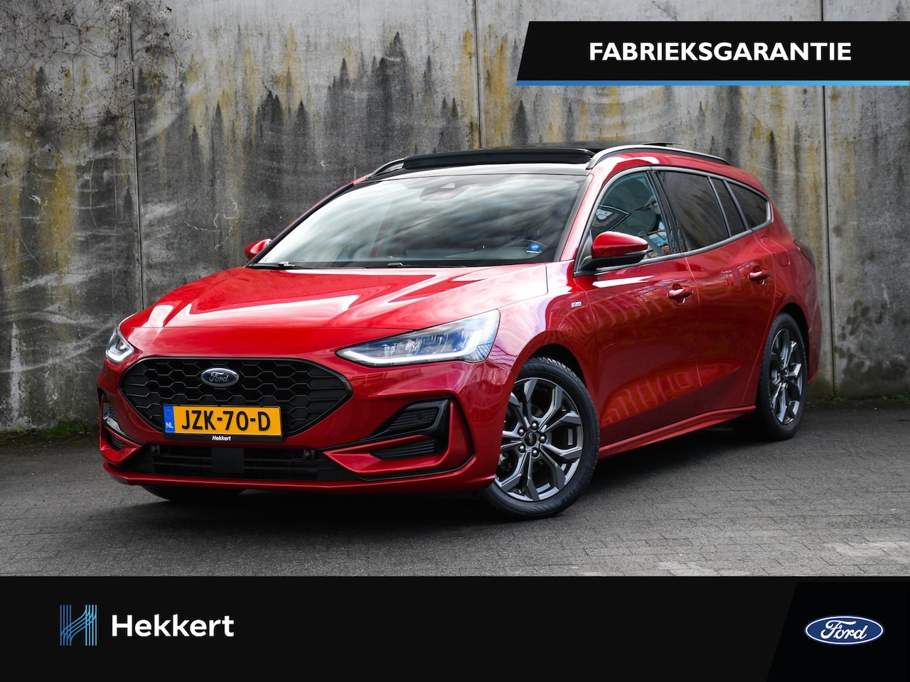 Ford Focus Wagon - ST Line X 1.0 EcoBoost Hybrid 155pk Automaat SCHUIF-DAK | 17''LM | WINTER PACK | B&O | PDC - AutoWereld.nl