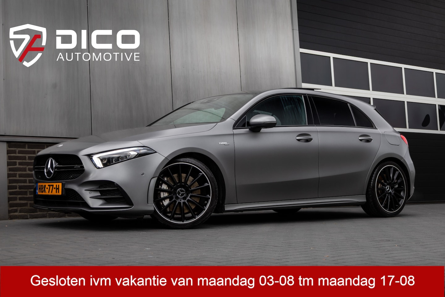 Mercedes-Benz A-klasse - AMG 35 4MATIC 306 pk Premium Plus AMG-Pakket / Mat-Grijs/ Pano-Dak/ Camera/ Keyless/ Wide- - AutoWereld.nl