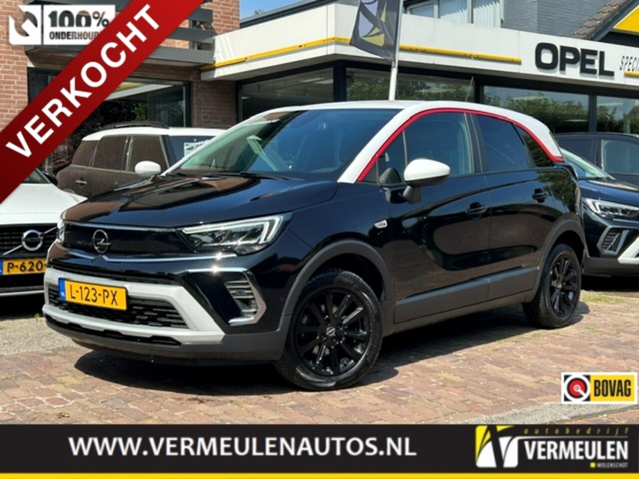 Opel Crossland - 1.2 130PK GS Line Automaat + 16"/ Navi/ Clima/ Cruise/ CarPlay/ Camera/ Winterpakket/ Trek - AutoWereld.nl