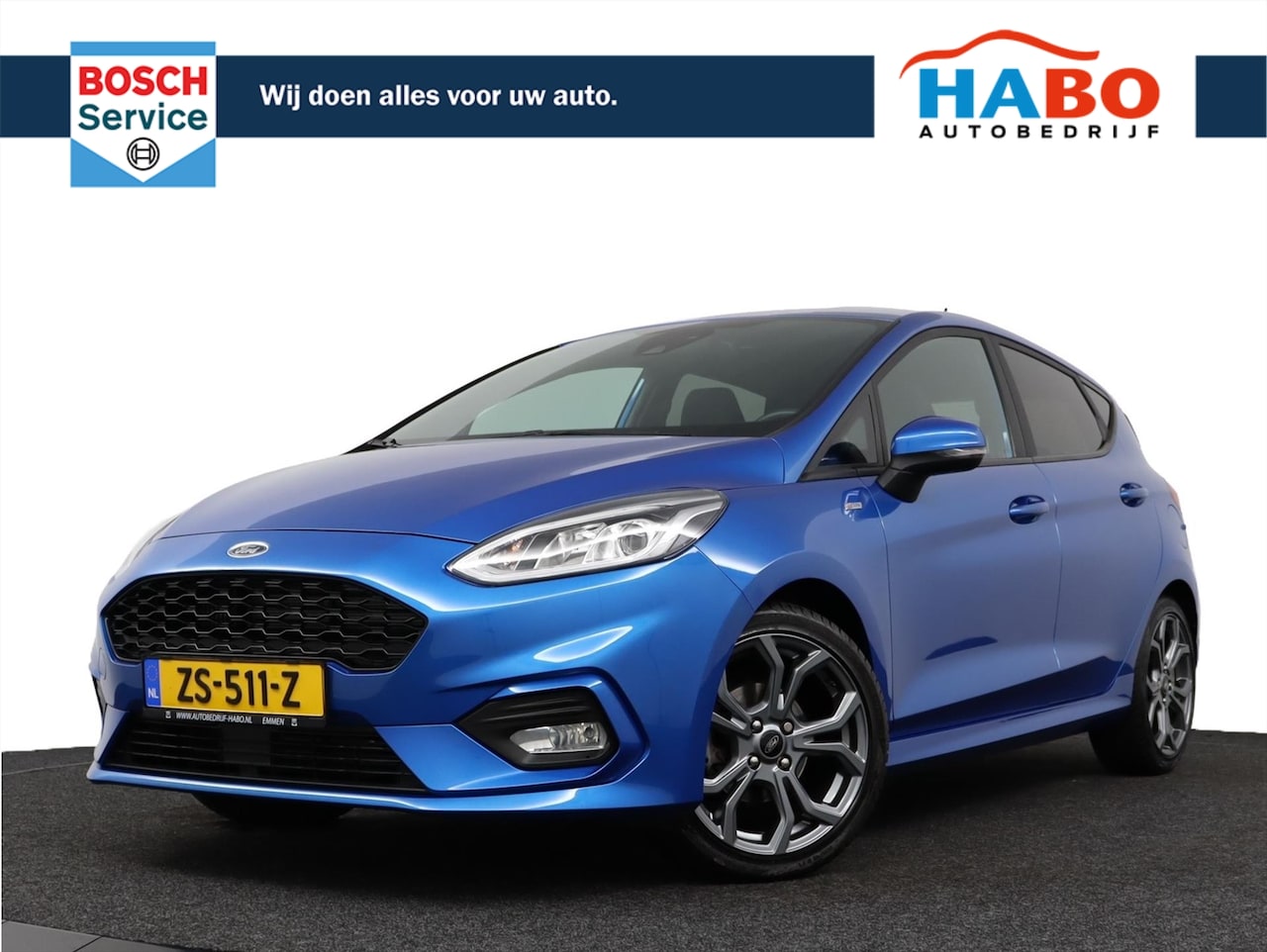 Ford Fiesta - 1.0 ECOBOOST ST-LINE 5DRS ECC/CRUISE/NAV/REGEN.SENS/PARK.SENS/LMV/SPORTIEF!! - AutoWereld.nl