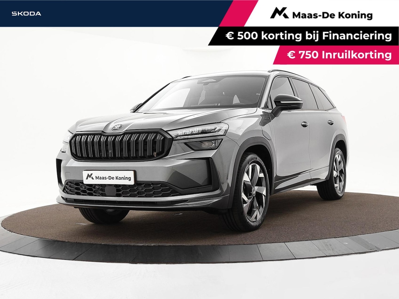 Skoda Kodiaq - 1.5 TSI 204pk DSG PHEV Sportline Business · Wegklapbare Trekhaak · Camera · Elek. Bestuurd - AutoWereld.nl