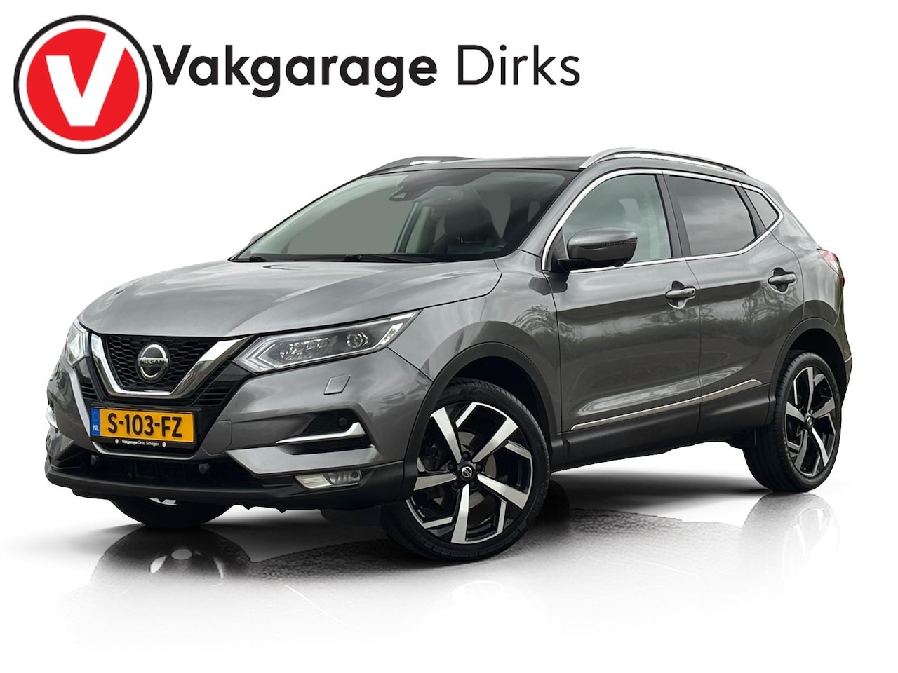 Nissan Qashqai - 1.3 DIG-T Aut7 160 PK Premium ✅ Leder ✅ Pano ✅ 360 - AutoWereld.nl