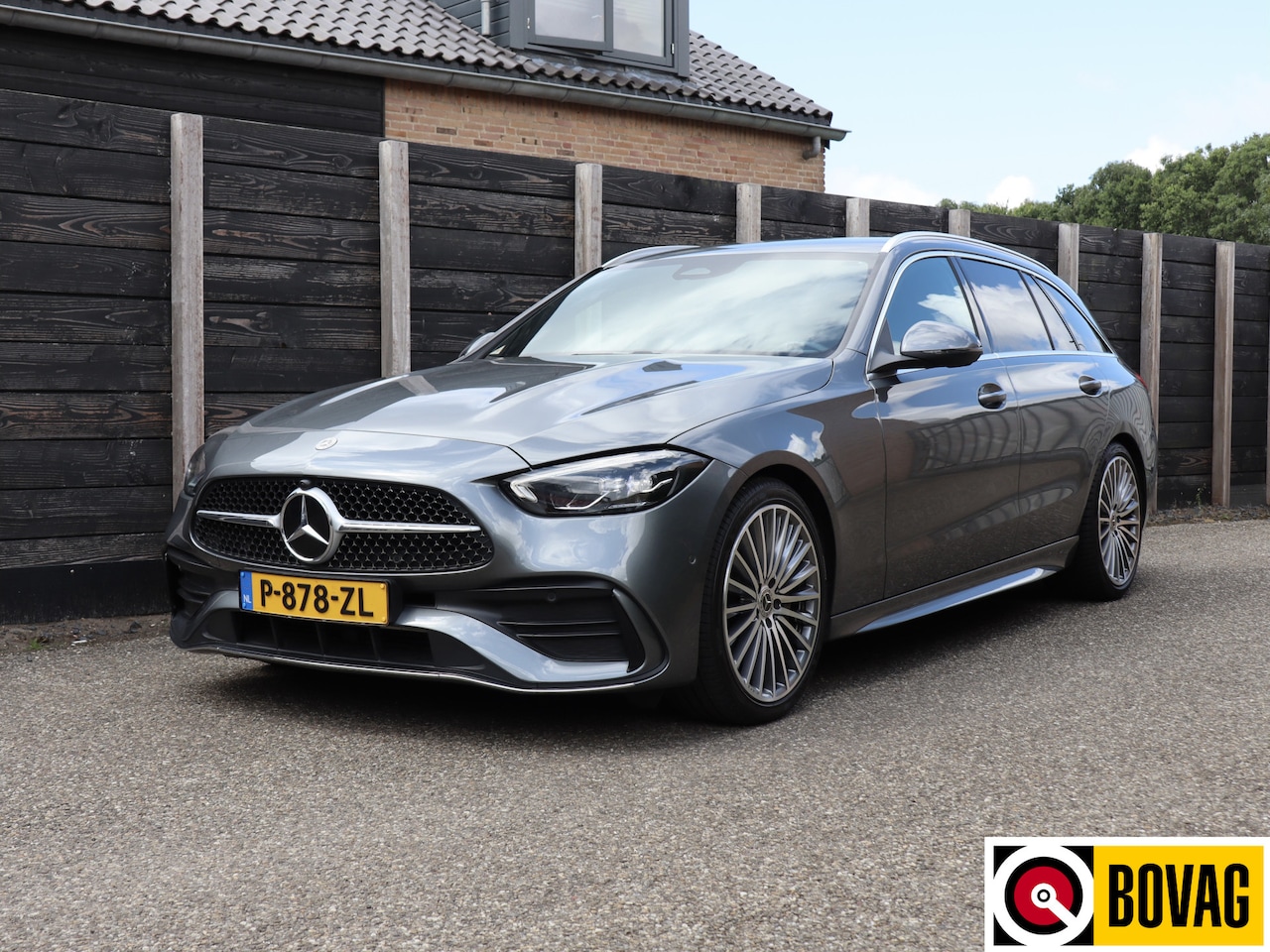Mercedes-Benz C-klasse Estate - 180 AMG Line multispaak velgen | Carplay - AutoWereld.nl