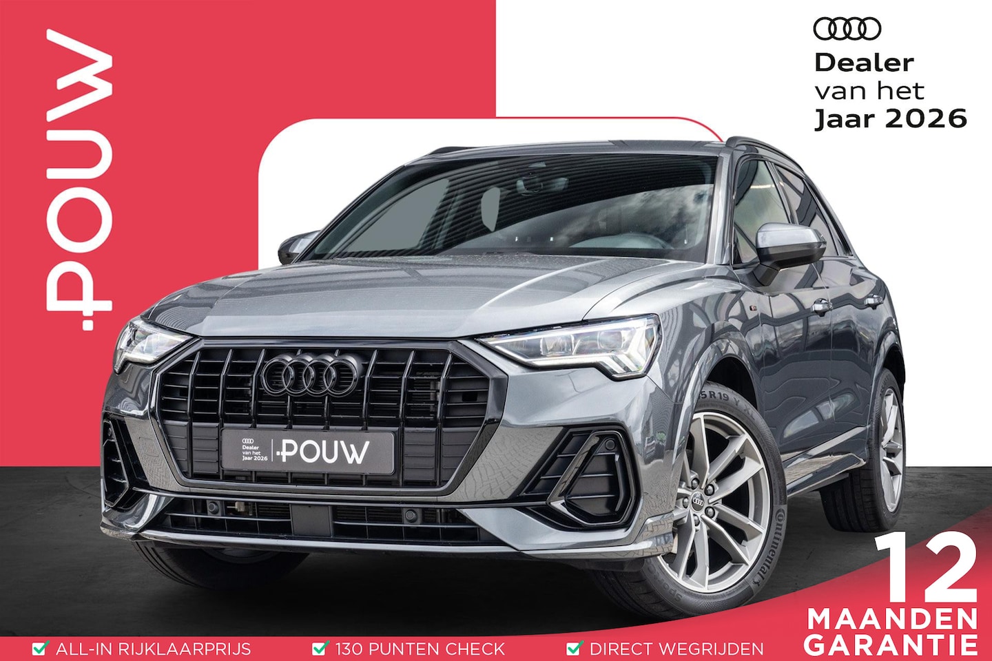 Audi Q3 - 35 TFSI 150pk S-tronic S edition | Trekhaak Wegkl. | Stoelverwarming | Achterklep Elektr. - AutoWereld.nl