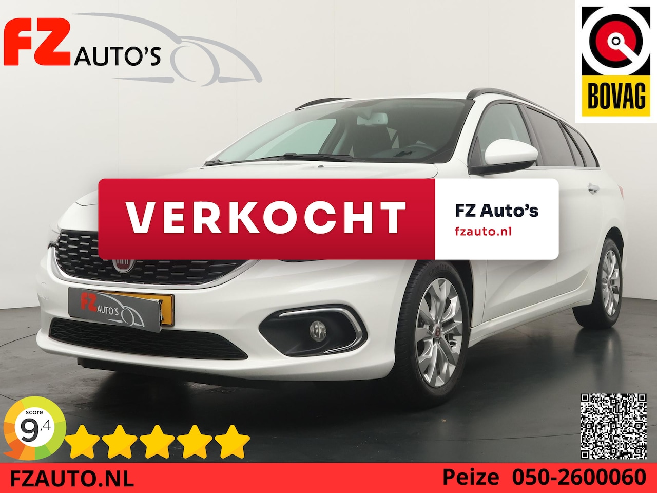 Fiat Tipo Stationwagon - 1.4 T-Jet 16v Business Lusso - Navigatie - Camera - Stoelverwarming - Trekhaak - AutoWereld.nl