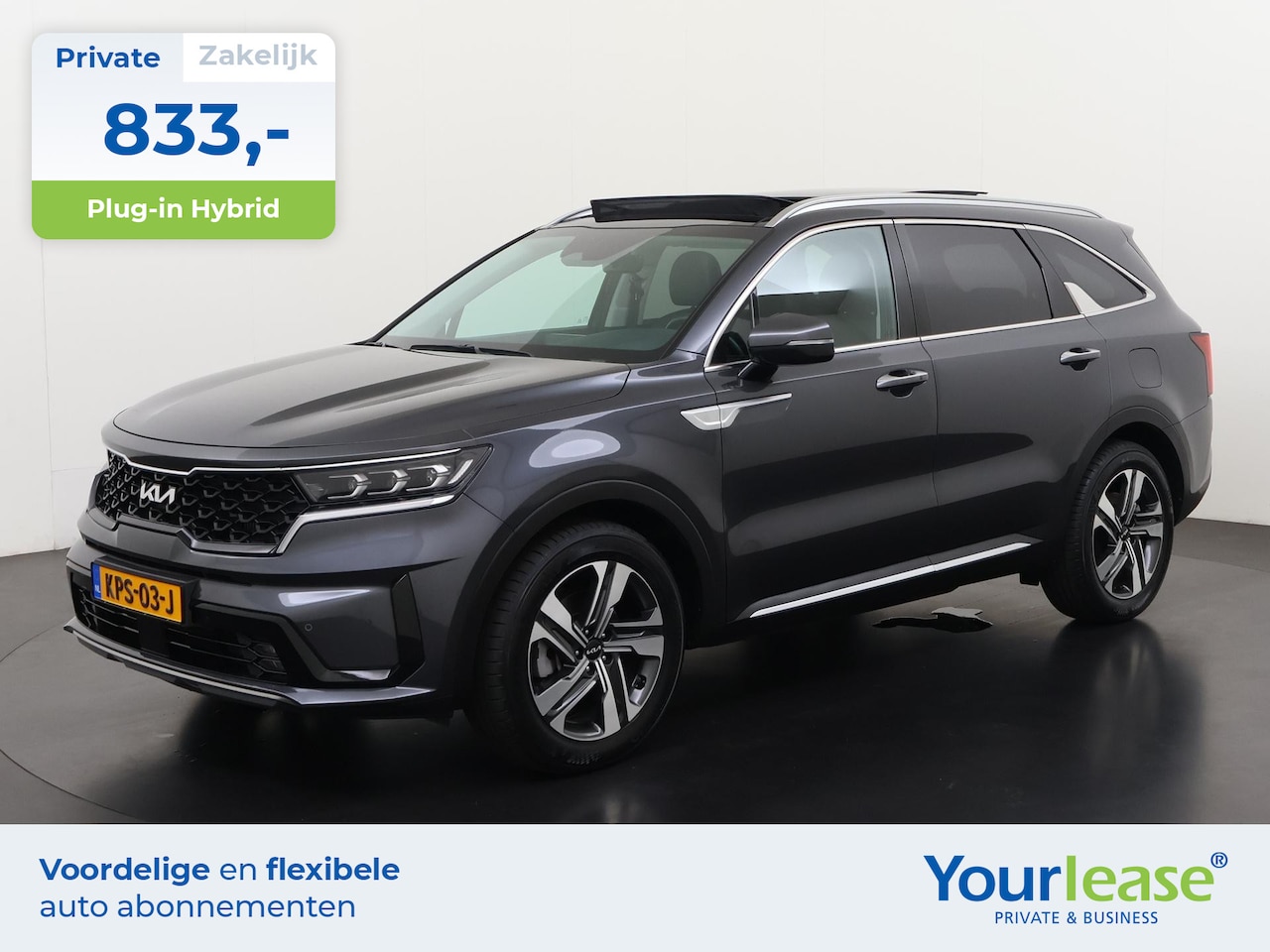 Kia Sorento - 1.6 T-GDI Plug-in Hybrid 4WD DynamicPlusLine 7p. | All-in 833,- Private Lease | Direct uit - AutoWereld.nl