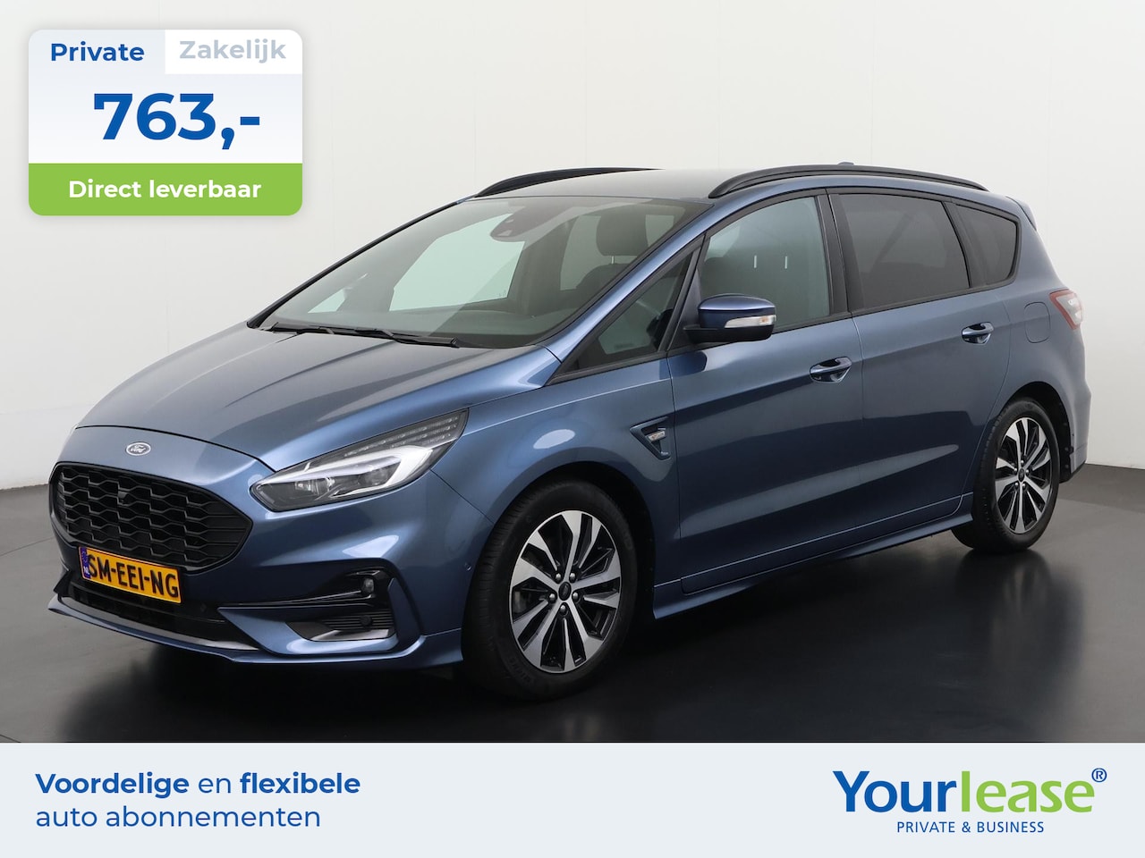 Ford S-Max - 2.5 FHEV ST-Line 7-persoons | All-in 763,- Private Lease | Direct uit voorraad - AutoWereld.nl
