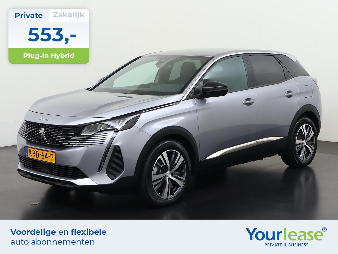 Peugeot 3008 - 1.6 HYbrid 225 Allure Pack | All-in 553,- Private Lease | Direct uit voorraad - AutoWereld.nl