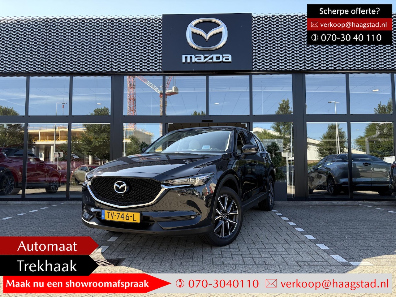 Mazda CX-5 - 2.0 SkyActiv-G 165 Skylease Luxury Dealer onderhouden / Trekhaak / NL auto / Wit leder / A - AutoWereld.nl