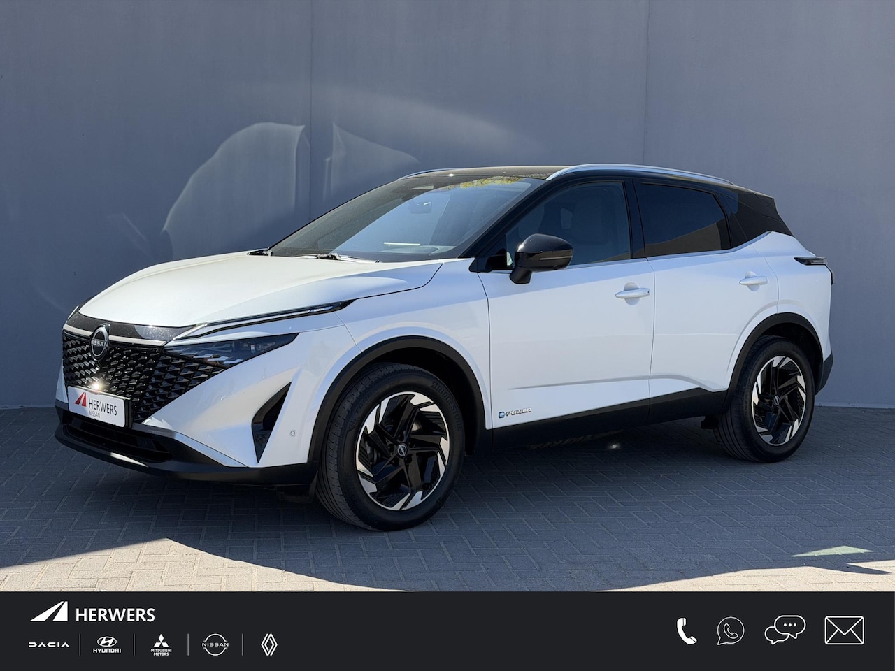 Nissan Qashqai - 1.5 e-Power N-Connecta / Facelift Model / Navigatie / Adaptieve Cruise / 360 Camera / Appl - AutoWereld.nl