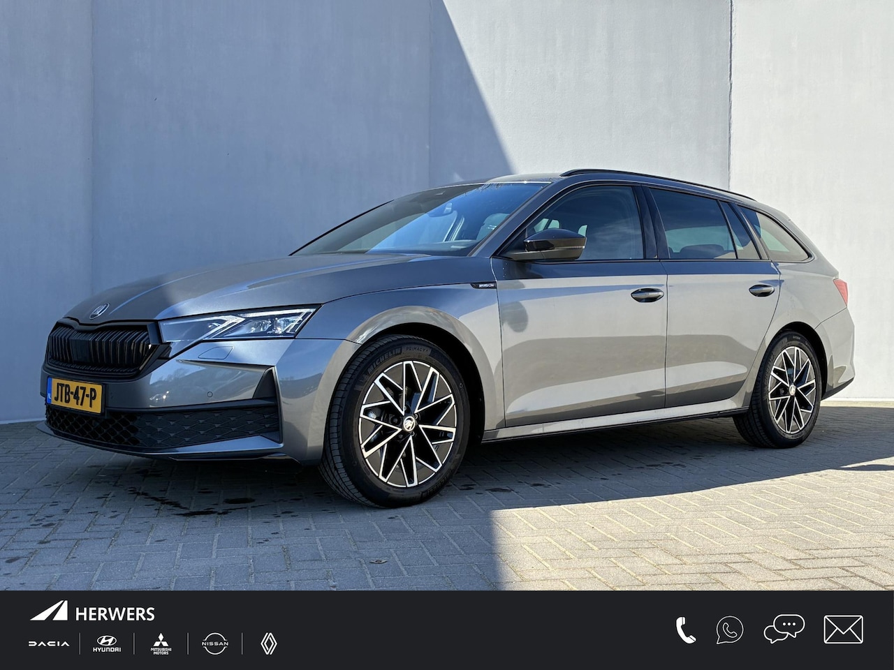 Skoda Octavia Combi - 1.5 TSI MHEV Sportline / Fabrieksgarantie t/m 12-2026 / Adaptieve Cruise Control / Navigat - AutoWereld.nl