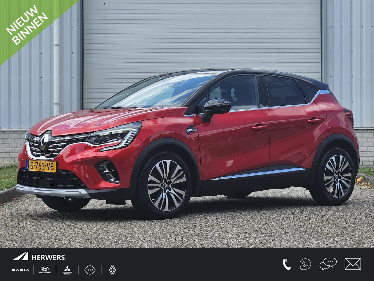 Renault Captur - 1.6 E-Tech full hybrid 145PK Iconic / 1e Eigenaar / Trekhaak / Lederen Bekleding /  Elektr - AutoWereld.nl