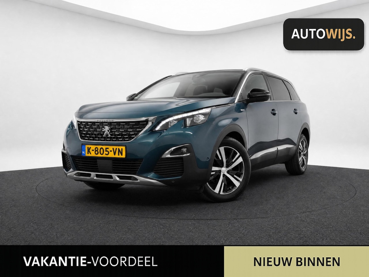 Peugeot 5008 - 1.6 e-THP GT-Line|AUT|LEDER|PANO|TREKHAAK|FOCAL|ELEKTRISCHE STOELEN - AutoWereld.nl