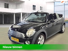 MINI Cabrio - 1.6 Airco-Nieuw Model-1e Eigenaar-Leder-Bluetooth-PDC-Velgen-Elek.ramen