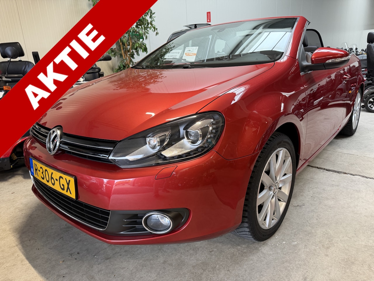 Volkswagen Golf Cabriolet - 1.4 TSI Strakke cabrio, trekhaak, elektr. kap. Xenon - AutoWereld.nl