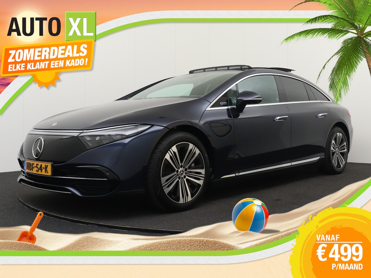 Mercedes-Benz EQS - 450+ Luxury Line 118 kWh Pano-dak Burmester Leder 360' Camera - AutoWereld.nl