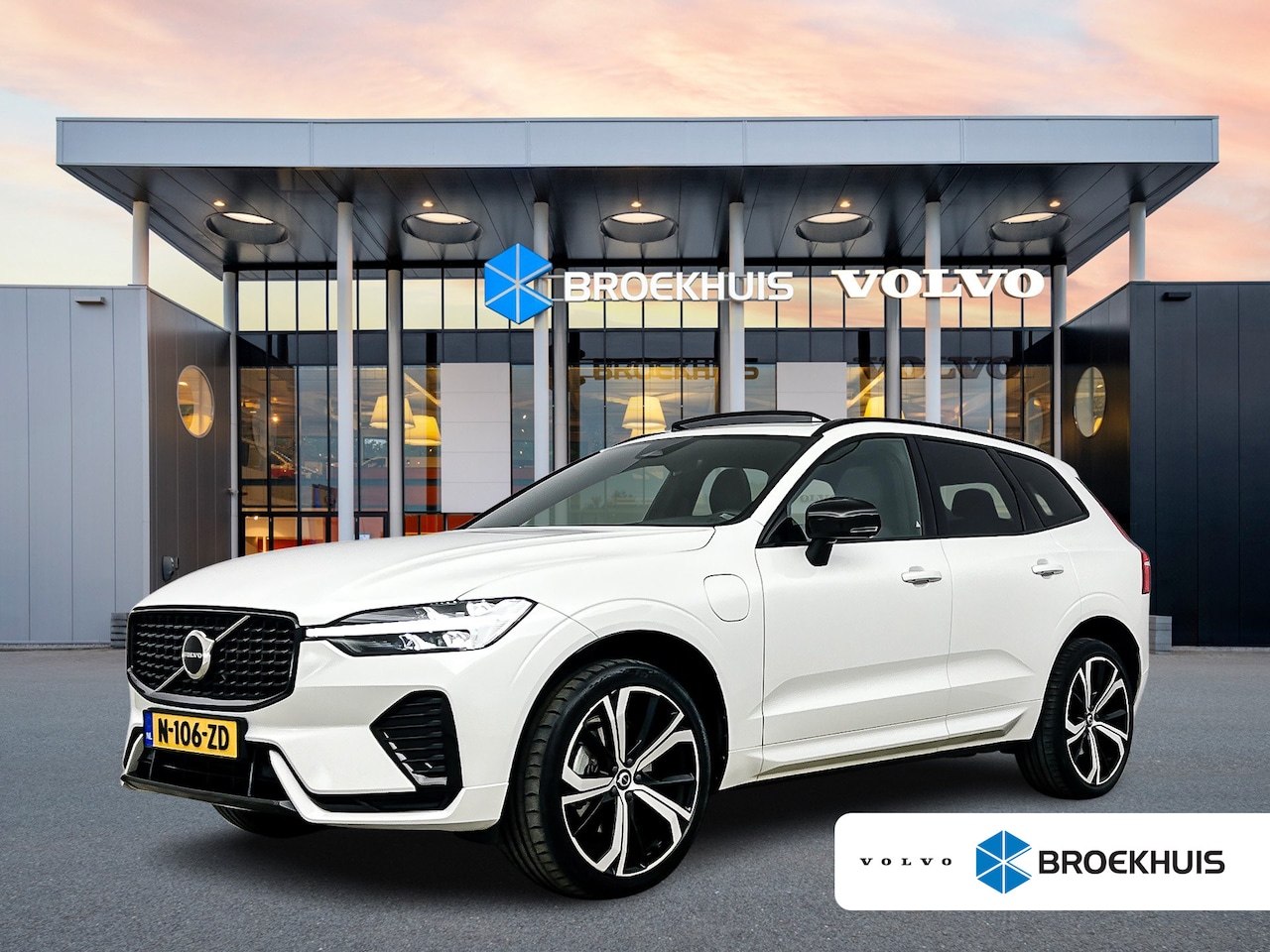 Volvo XC60 - T6 Recharge R-Design | 21" | Harman Kardon | Trekhaak | Panoramadak | Elektr. verstelbare - AutoWereld.nl