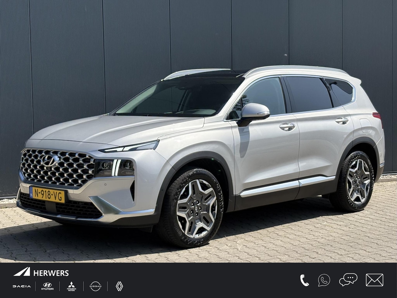 Hyundai Santa Fe - 1.6 T-GDI PHEV Premium Sky / 7 personen / SOH 100% / Elektrisch glazen panorama-dak / Auto - AutoWereld.nl