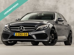 Mercedes-Benz C-klasse - 180 AMG Sport 156Pk Automaat (NAVIGATIE, LEDER, GETINT GLAS, ELEK SPORTSTOELEN, CRUISE, LE