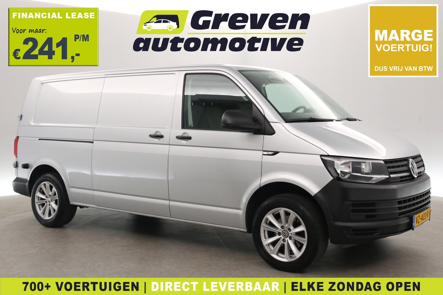 Volkswagen Transporter - 2.0 TDI L2H1 | Marge | Airco | Cruise | 3 Zits | Parkeersens. | Trekhaak - AutoWereld.nl